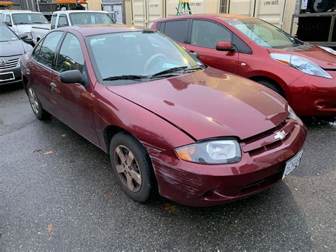 2004 CHEVROLET CAVALIER, 4DR SEDAN, RED, GAS, VIN 3G1JC52F24S120531 ...