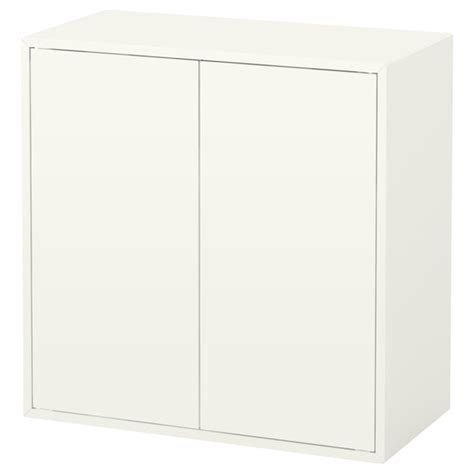 EKET cabinet w 2 doors and 1 shelf, white, 70x35x70 cm (271/2x133/4x271 ...