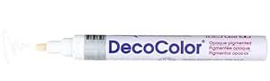 Marvy Uchida Broad line DecoColor Paint Marker Pack OF 1 Pcs (White ...