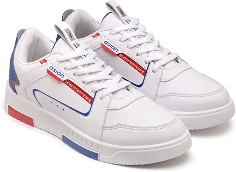 ASIAN TARZAN-01 Men's Casual White Sneaker Shoes with Synthetic Upper ...