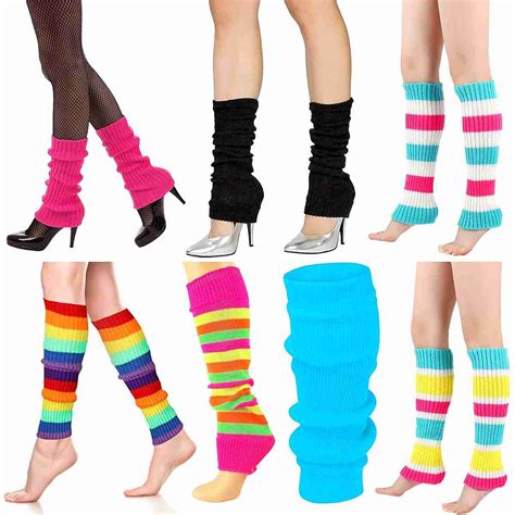 80s Leg Warmers Zando Hot Pink Leg Warmers For Women 80s Ribbed Knit