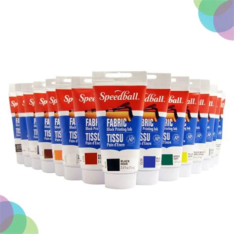 Speedball Fabric Block Printing Inks for Vibrant and Lasting Fabric ...