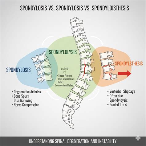 Spondylosis vs Spondylolysis, and spondylolisthesis | Pain Med Review