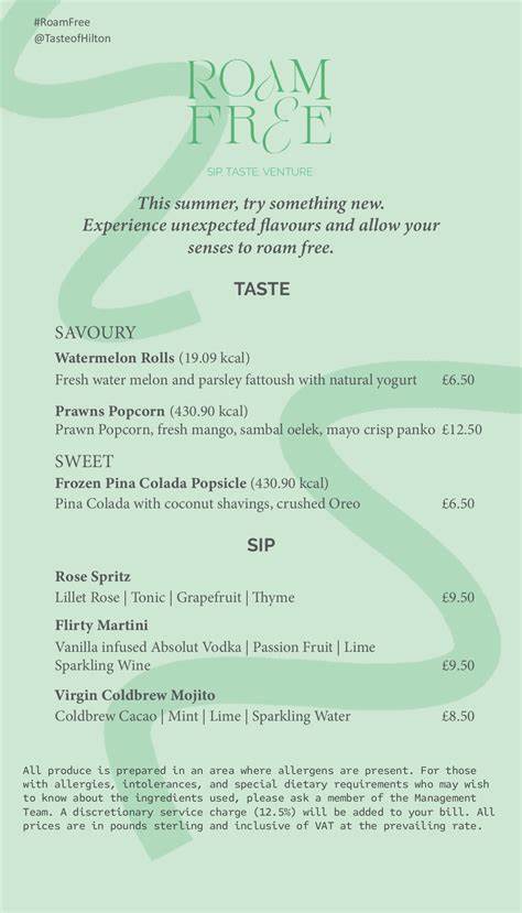 Hilton Glasgow | Taste Republic Menu - Hilton Glasgow - Page 1 - 17 ...