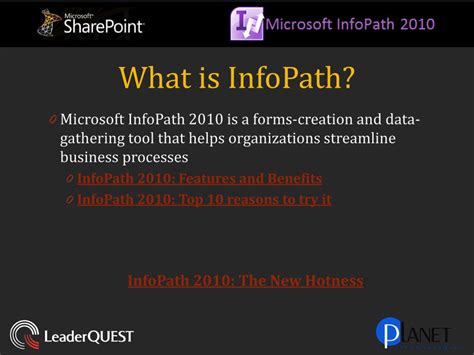 Image result for Tutorial for InfoPath