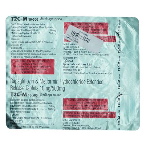 T2C-M 10/500 Tab | Uses, Side Effects, Price | Apollo Pharmacy