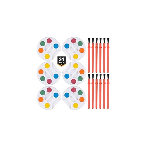 Buy Mini Watercolor Kids Paint Set - (Bulk Pack of 24) - 5 Watercolor ...