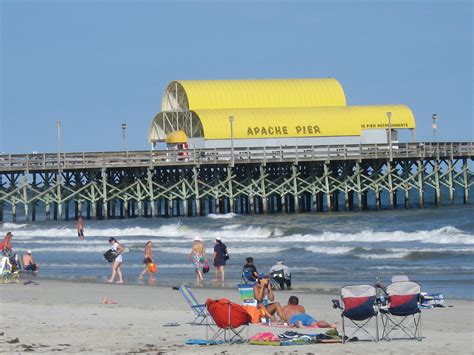 Apache Pier beach at Myrtle Beach, South Carolina image - Free stock ...