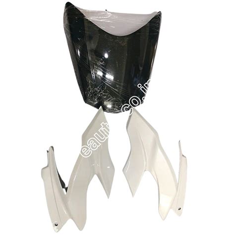 Visor for TVS Apache RTR 160 New Model | RTR 180 New Model | White | F