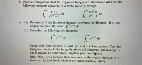 Image result for Comparison Test Improper Integrals