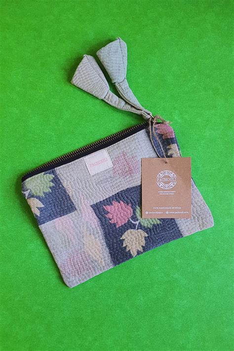 Vintage Kantha Pouch