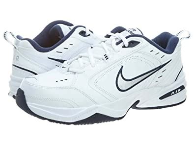 Buy Nike Mens Monarch Fabric Low Top Lace Up Walking Shoes, White/Black ...