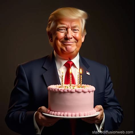 Trump Birthday Celebration | Stable Diffusion Online
