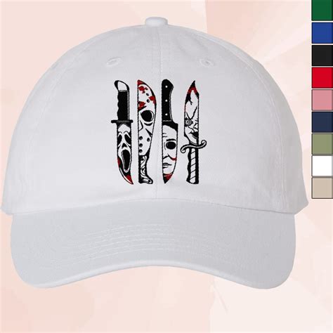 Embroidered Horror Movie Characters hat, Horror Movie Characters sold ...