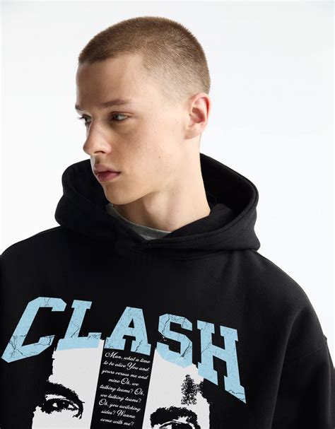 CLASH OVERSIZED FIT HOODIE – MIDHOURS®