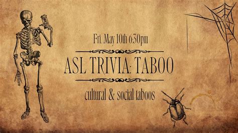 ASL Trivia: Cultural & Social TABOOS, 4000 Bay St, Fremont, CA 94538 ...