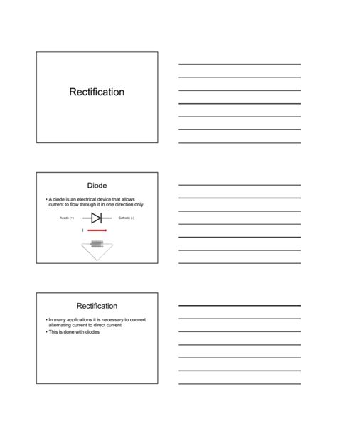 Rectification Diode 的图像结果