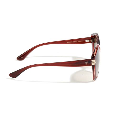 Vintage Transparent Red Blue Pink Frame Brown Blue Grey Gradient Lens ...