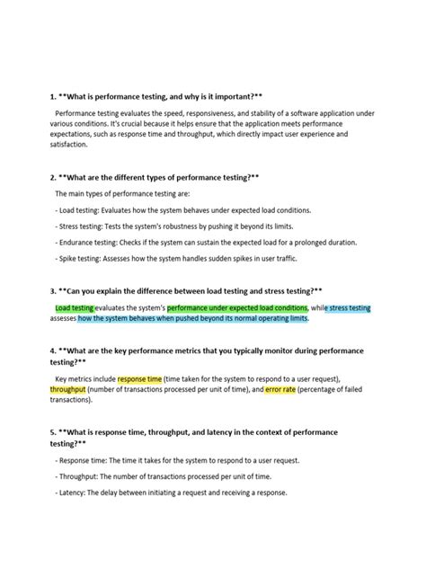 Performance Testing Interview Questions 的图像结果