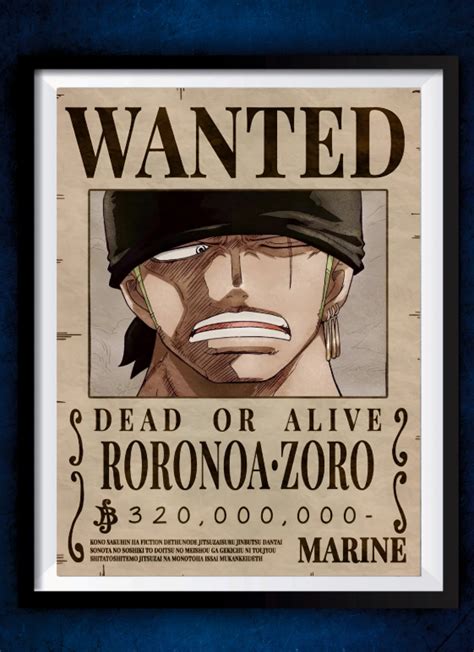Senzo Luffy & Zoro Wanted Poster Set (Pack of 2)