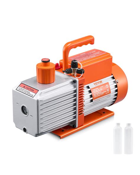 VEVOR Vacuum Pump, 9 CFM, HVAC 2 Stage Rotary Vane Vacuum Pump, for R134a R22 R410a Systems ...
