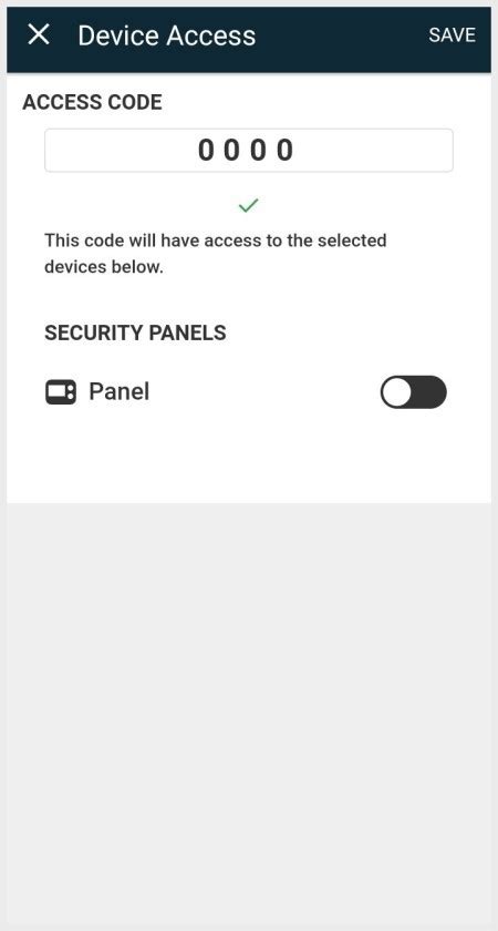 Image result for Alarm.com User App Adding User Codes