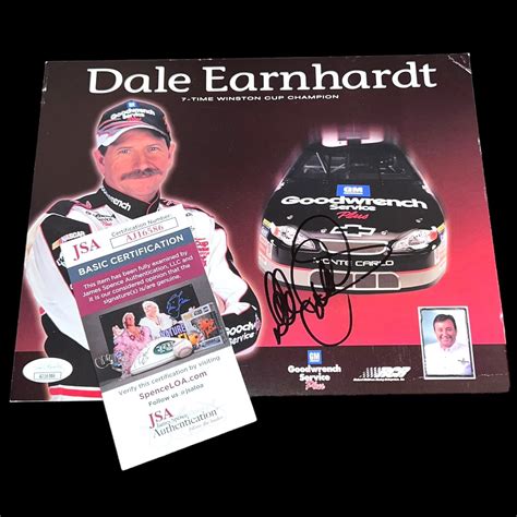 Dale Earnhardt Autographed Memorabilia | Signed Photo, Jersey ...
