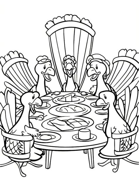 Thanksgiving Day Coloring Pages