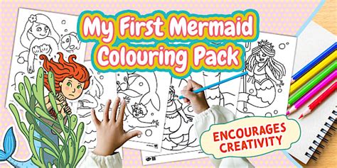 * NEW * Foundation Phase Life Skills My First Mermaid Colouring Pack (CAPS