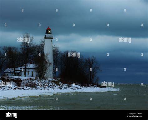 Point Aux Barques Lighthouse. Port Hope, Michigan Stock Photo - Alamy