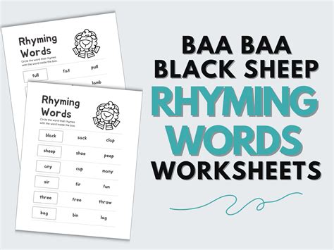 Baa Baa Black Sheep Rhyming Words