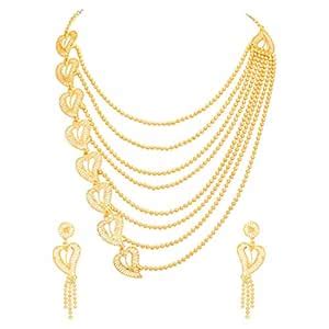 Shining Diva Fashion Latest Heart Chain Design Traditional One Gram ...
