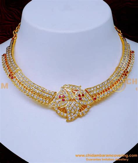 Buy Gold Model Impon Attigai Naan Patti Necklace Online