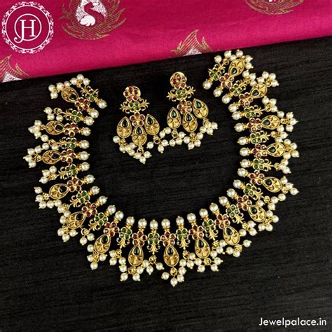 Elegant Gold Plated AD Stone Premium Quality Necklace JH4187 – Jewel Palace