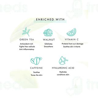 Mcaffeine Naked Detox Green Tea Face Scrub 100gm - Uses, Side Effects ...