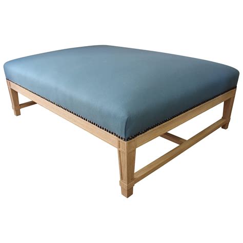 Large-Scale Upholstered Coffee Table at 1stDibs