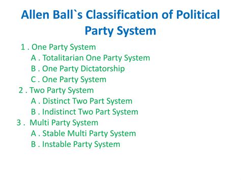 Political party system ppt | PPTX