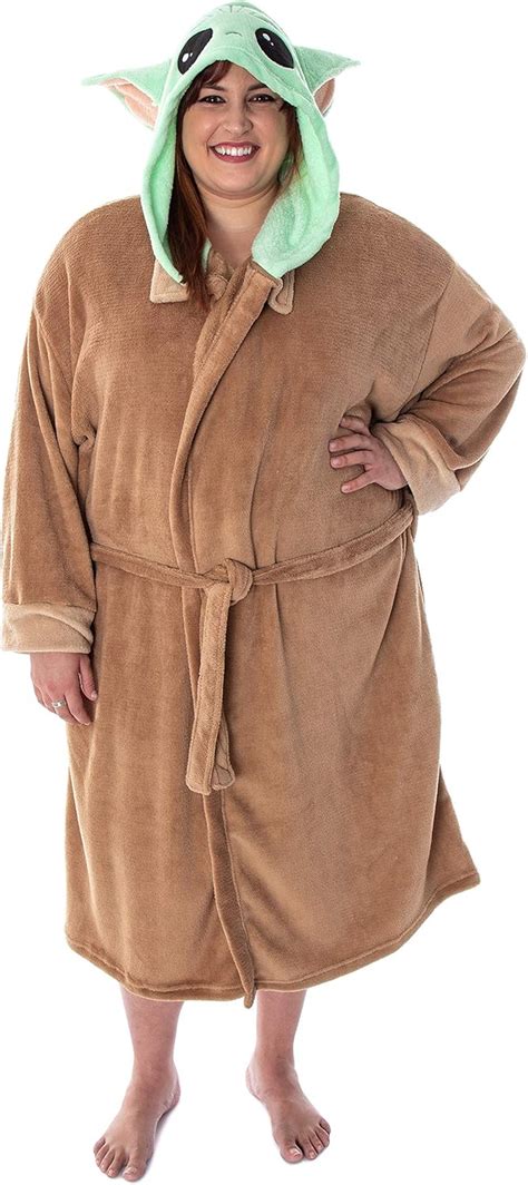 Buy Star Wars Baby Yoda Robe Big And Tall The Mandalorian Baby Yoda ...