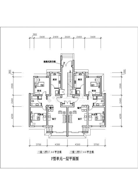 深圳市居民房87平设计全套施工cad_土木在线
