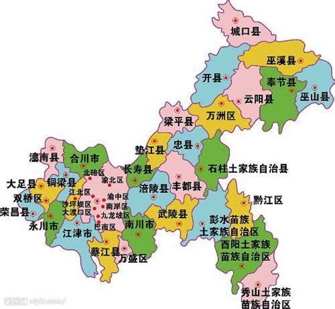 重庆地图全图分区,重庆市区分区,重庆市区_大山谷图库