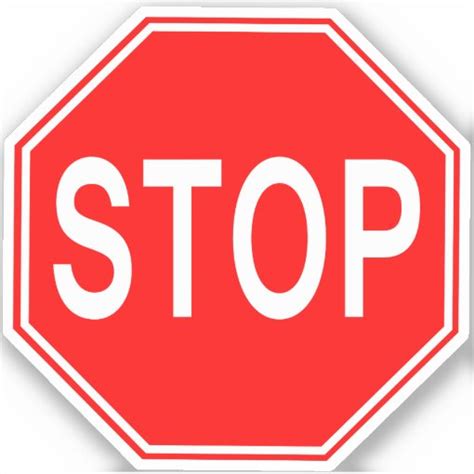 Image result for Stop Sign Sticker
