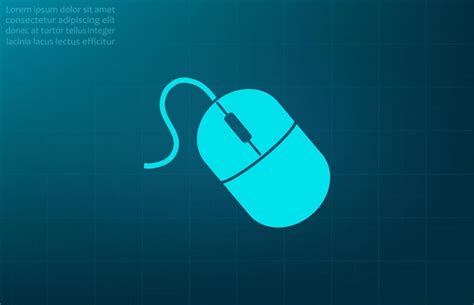 Blue Computer Mouse Vector 的图像结果