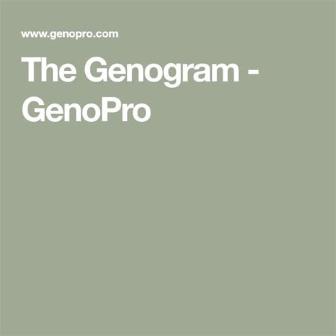 Image result for GenoPro Sample Genogram