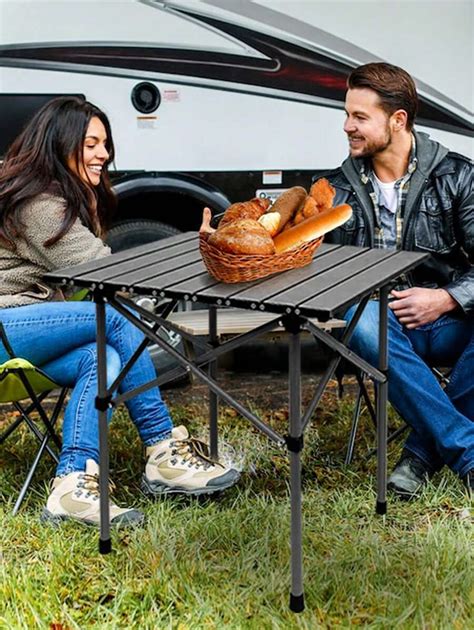 Mesa plegable ultraligera de exterior para acampada, mesa pequeña ...