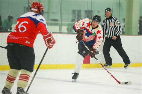 Norwalk Fire faceoff with Norwalk Police at SoNo Ice House