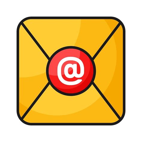 A mail app icon an envelope symbolizes email communication and message ...