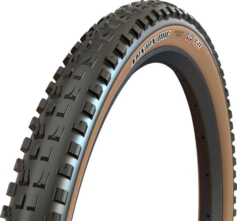 Maxxis Minion DHF 27.5 x 2.50WT 60 TPI Folding Dual Compound EXO/TR/Tanwall Tyre,Brown : Amazon ...