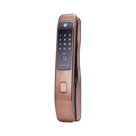YMI 70 RB - A Series, Push Pull Smart Lock, Red Bronze (Bluetooth Modu ...