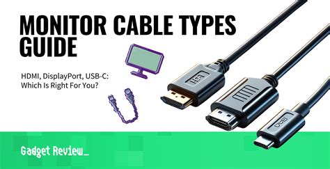 Image result for Monitor Cable Connection Types