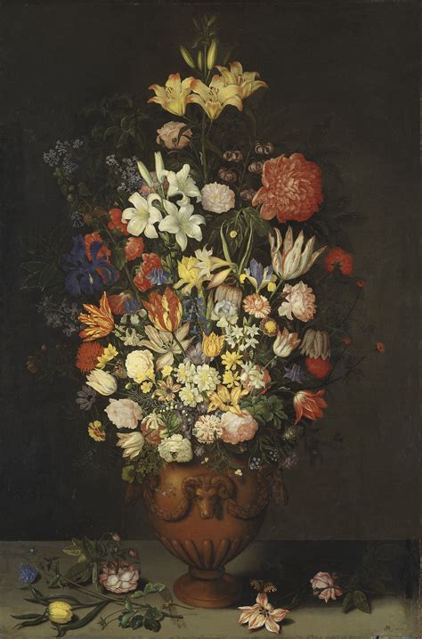 Ambrosius Bosschaert the Elder (1573-1621) –– Still Life with a Vase of ...